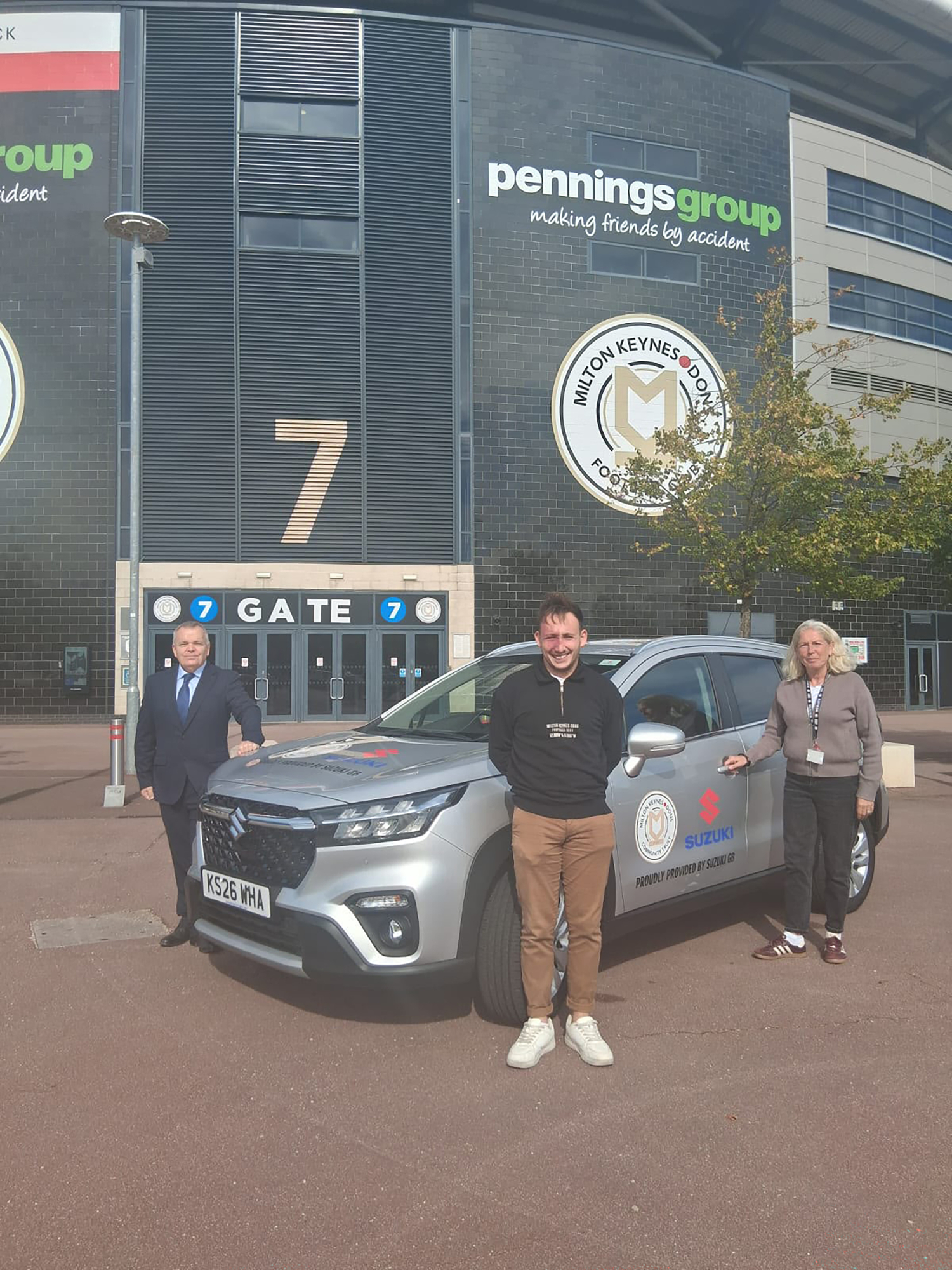 Suzuki S-Cross Hybrid Handover to Milton Keynes Dons Community Trust